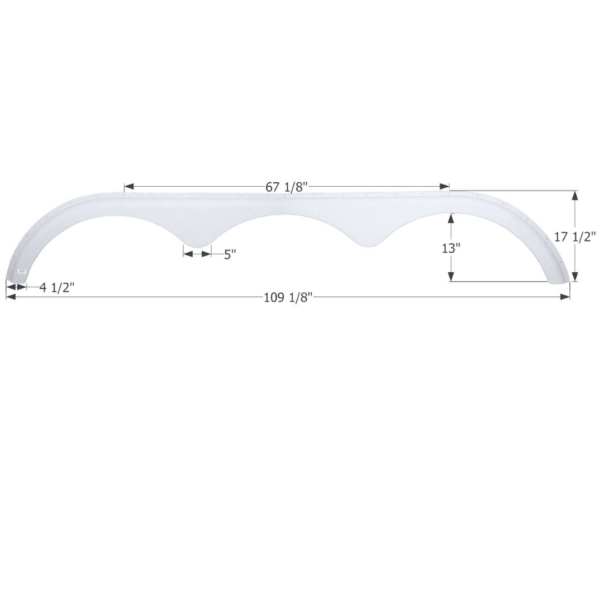 Pace American Triple Axle 5th Wheel Fender Skirt, Icon FS2064