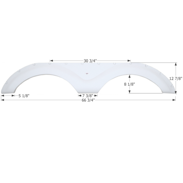 Cruiser 5th Wheel Travel Trailer Fender Skirt, Icon FS2158