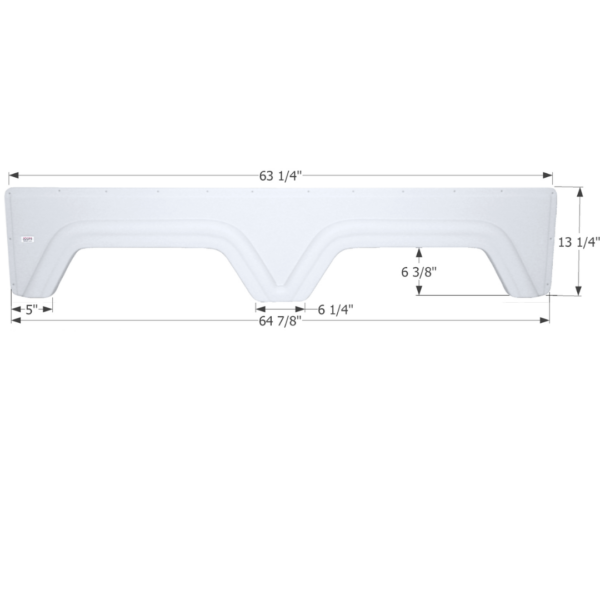 Glendale Tandem Fender Skirt, Icon FS2166