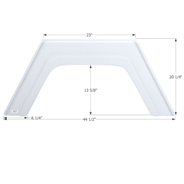 Glendale Single Axle Fender Skirt, Icon FS2211