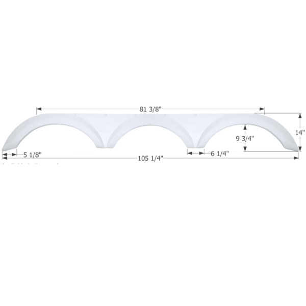 Forest River Triple Axle Fender Skirt, Icon FS2258