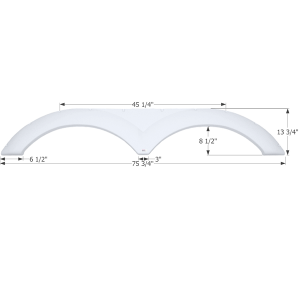 Dutchmen Tandem Fender Skirt, Icon FS2262