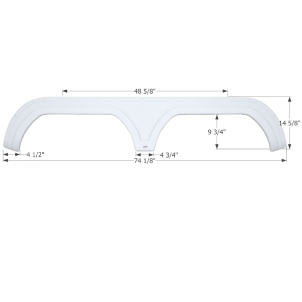 Travel Supreme Tandem Fender Skirt, Icon FS2263