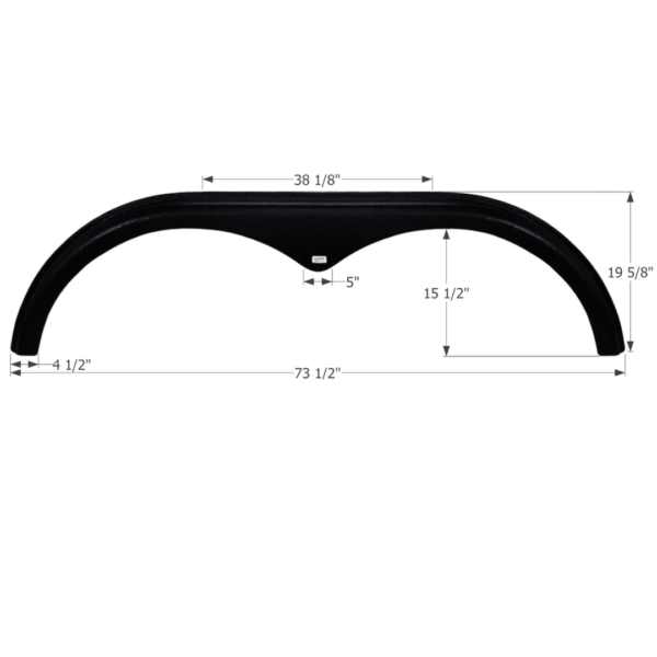 Pace American Tandem Fender Skirt, Icon FS2271