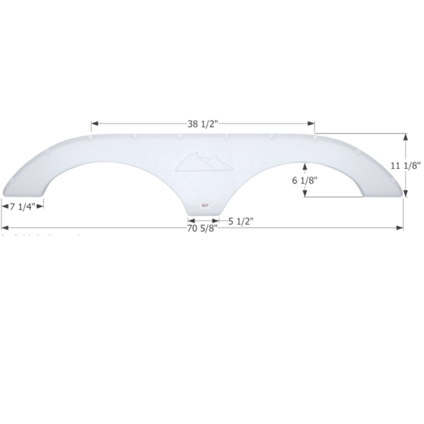 Keystone Tandem Fender Skirt, Icon FS2293