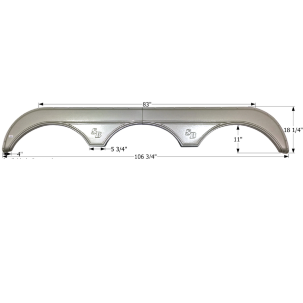 Sunnybrook Triple Fender Skirt, Icon FS2344