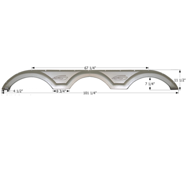 Gulf Stream Triple Axle Fender Skirt, Icon FS2371