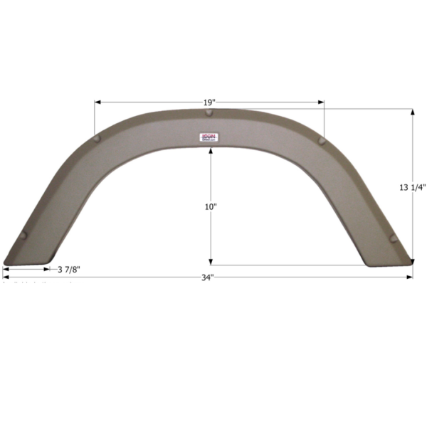 R-Vision Single Axle Fender Skirt, Icon FS2546