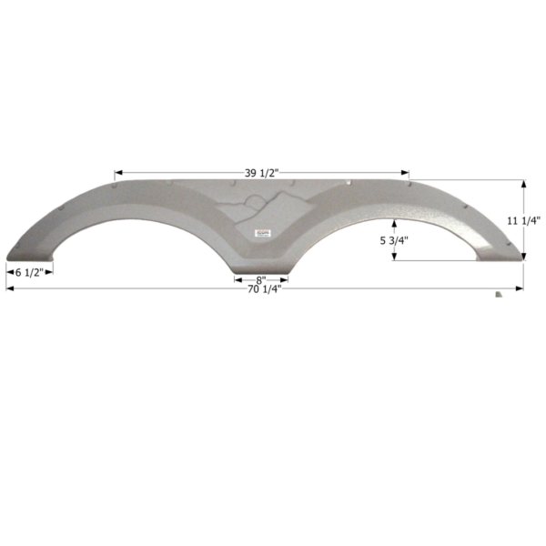 Keystone Tandem Fender Skirt, Icon FS2547