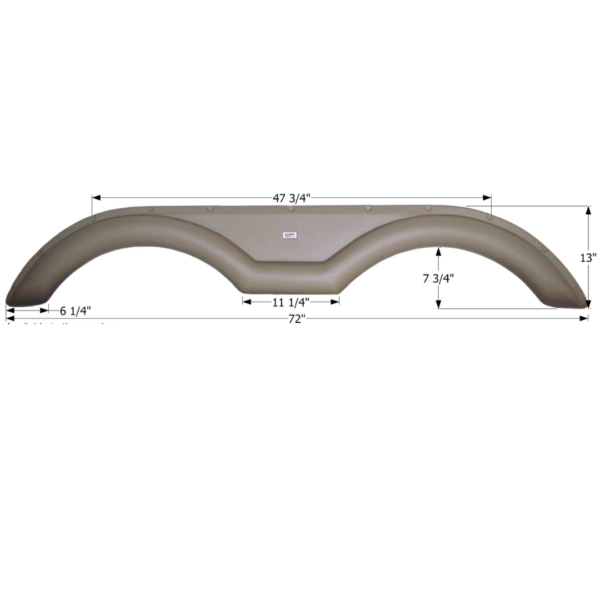 Sunnybrook Tandem Fender Skirt, Icon FS2557