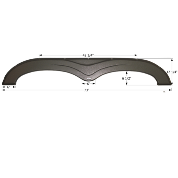 Keystone Tandem Fender Skirt, Icon FS2572