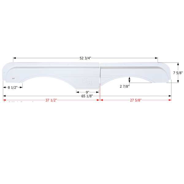 Sunnybrook Tandem Fender Skirt, Icon FS2623