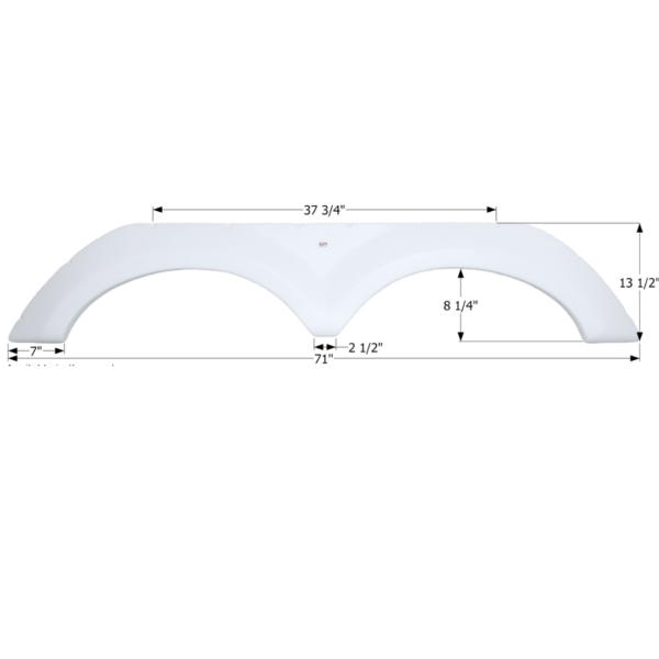 KZ Tandem Fender Skirt, Icon FS2644