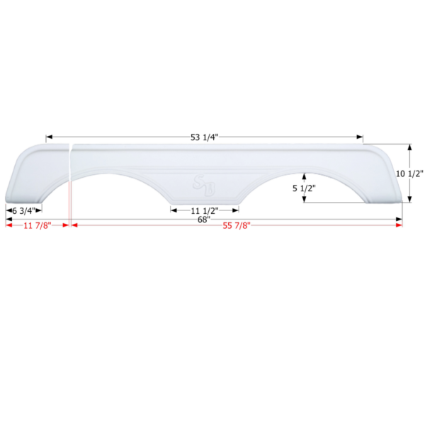 Sunnybrook Tandem Fender Skirt, Icon FS2648