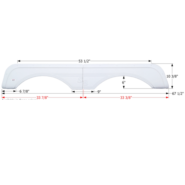 Sunnybrook Tandem Fender Skirt, Icon FS2649