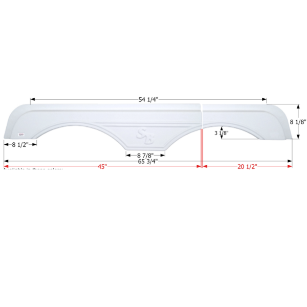 Sunnybrook Tandem Fender Skirt, Icon FS2653