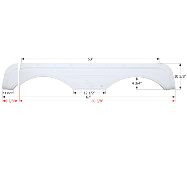 Sunnybrook Tandem Fender Skirt, Icon FS2654