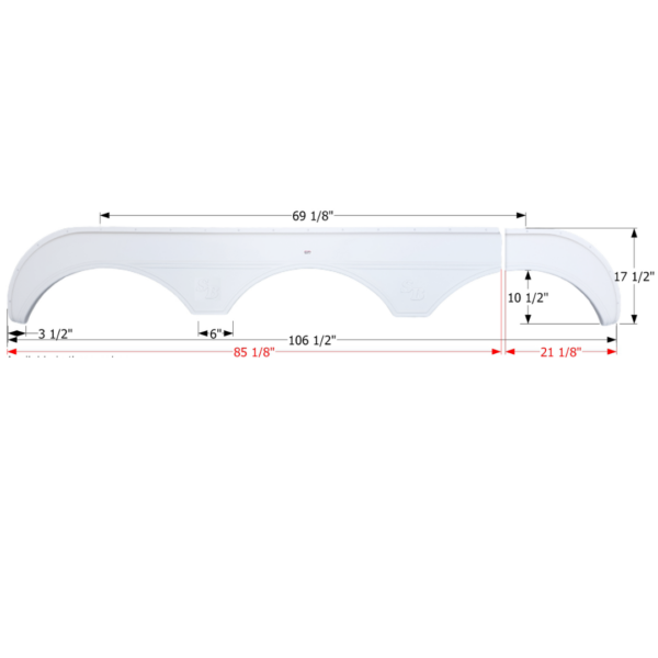 Sunnybrook Triple Fender Skirt, Icon FS2659