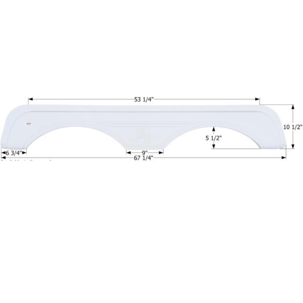 Sunnybrook Tandem Fender Skirt, Icon FS2665