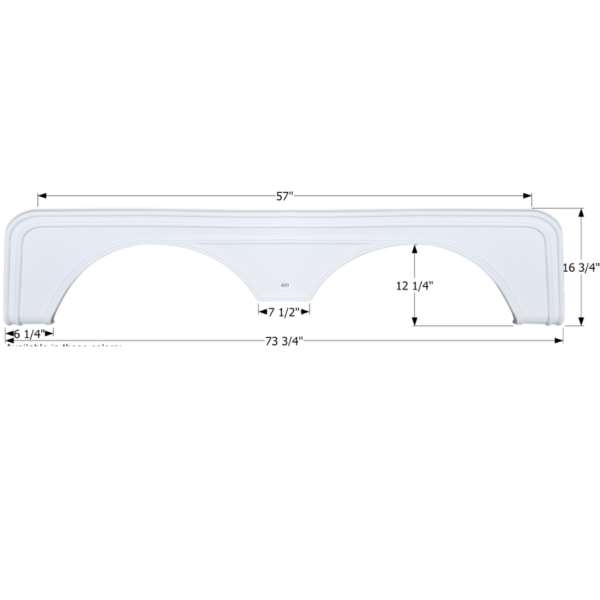 Sunnybrook Tandem Fender Skirt, Icon FS2666