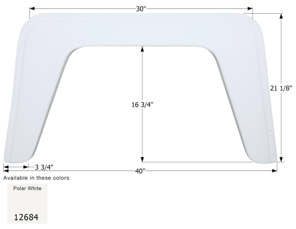 Damon Single Fender Skirt, Icon FS2684