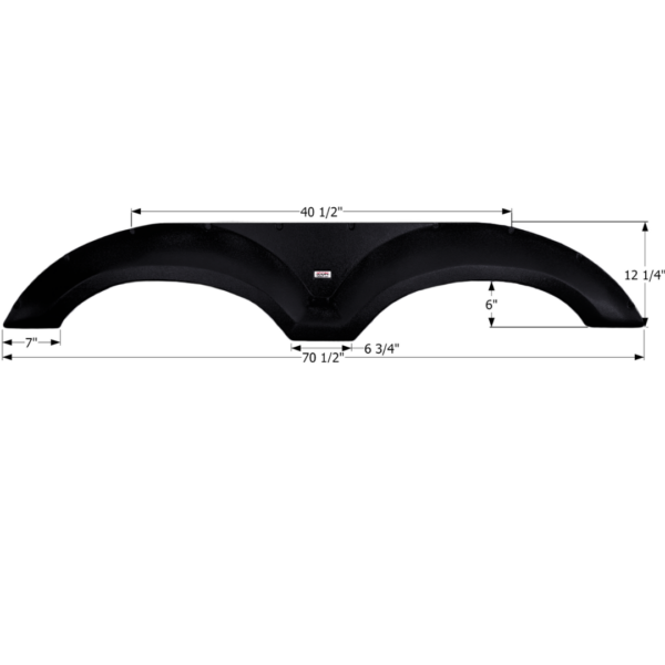 Evergreen Tandem Fender Skirt, Icon FS2693