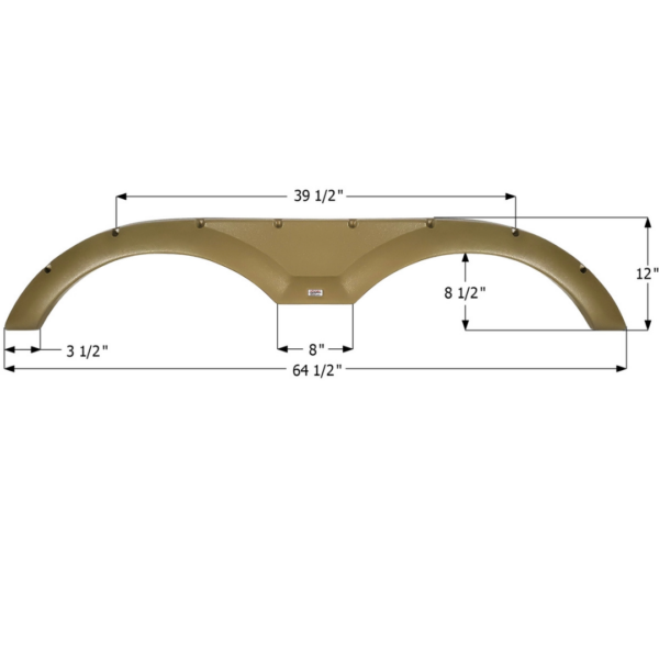 Forest River Tandem Fender Skirt, Icon FS2779