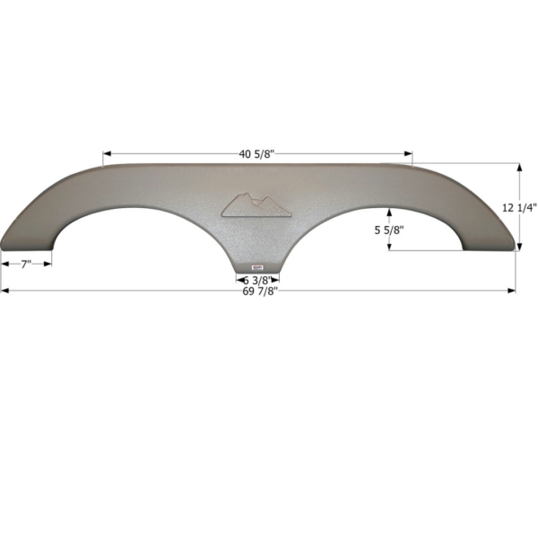 Keystone Tandem Fender Skirt, Icon FS2809