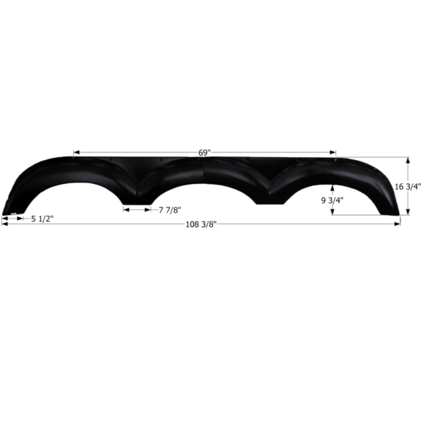 Forest River Triple Axle Fender Skirt, Icon FS2815