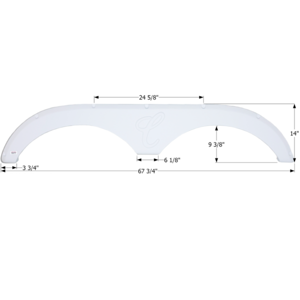 Forest River Tandem Fender Skirt, Icon FS2856