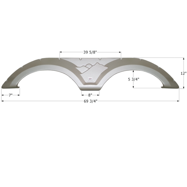 Keystone Tandem Fender Skirt, Icon FS2860