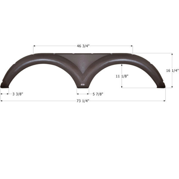 Keystone Tandem Fender Skirt, Icon FS2916