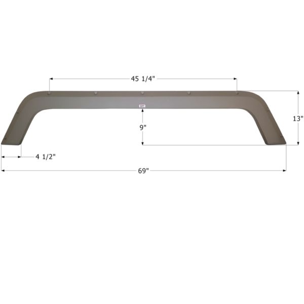 R-Vision Tandem Fender Skirt, Icon FS4010