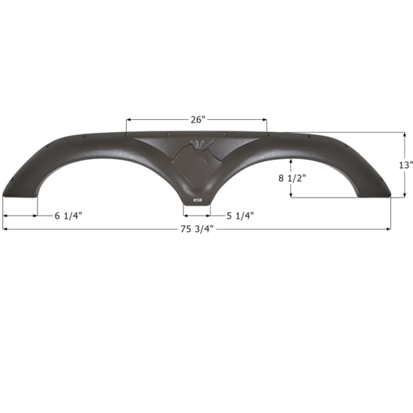 Keystone Tandem Fender Skirt, Icon FS4175