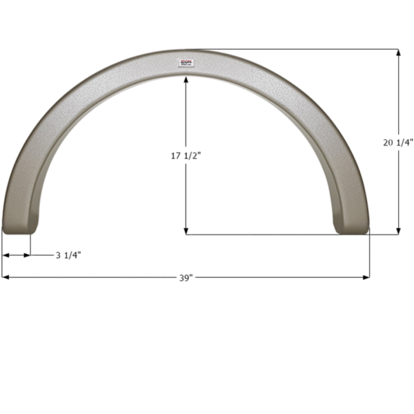 R-Vision Single Axle Fender Skirt, Icon FS4179