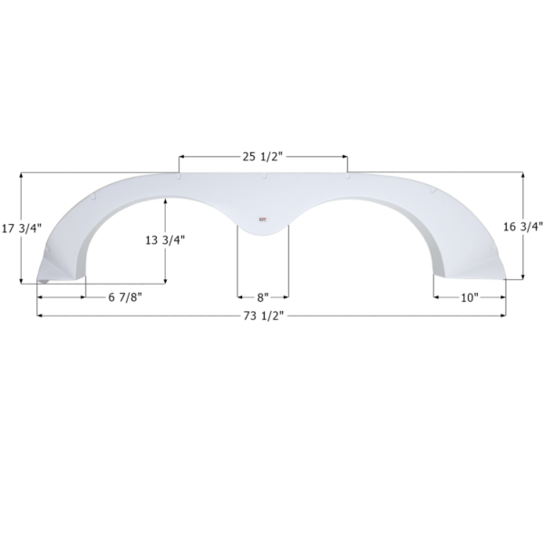 R-Vision Tandem Fender Skirt, Icon FS4180