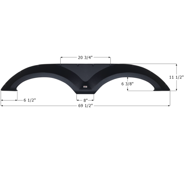 Forest River Tandem Fender Skirt, Icon FS4183