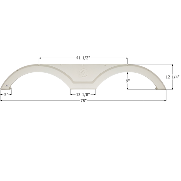 Evergreen Tandem Fender Skirt, Icon FS4188