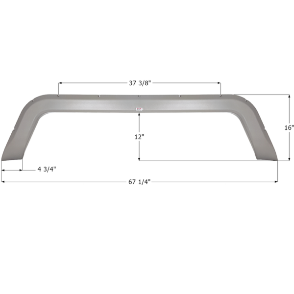 R-Vision Tandem Fender Skirt, Icon FS4244