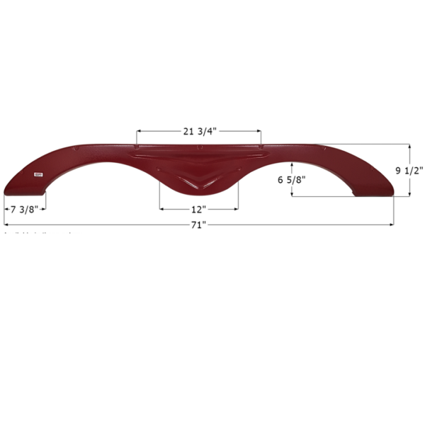 R-Vision Tandem Fender Skirt, Icon FS4264