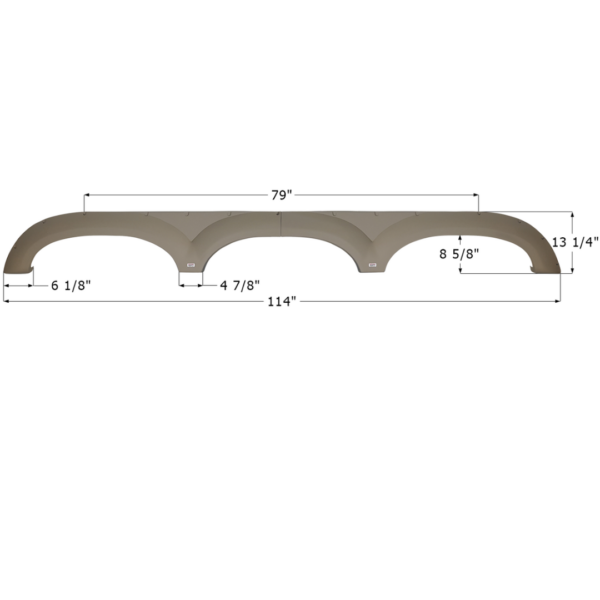 Keystone Triple Fender Skirt, Icon FS4293