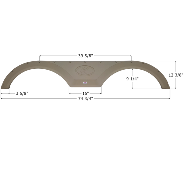 Keystone Tandem Fender Skirt, Icon FS4385