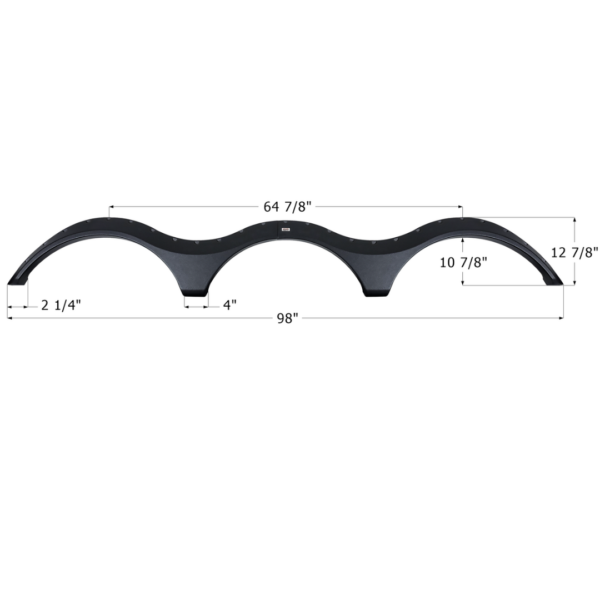 Keystone Triple Axle Fender Skirt, Icon FS4469