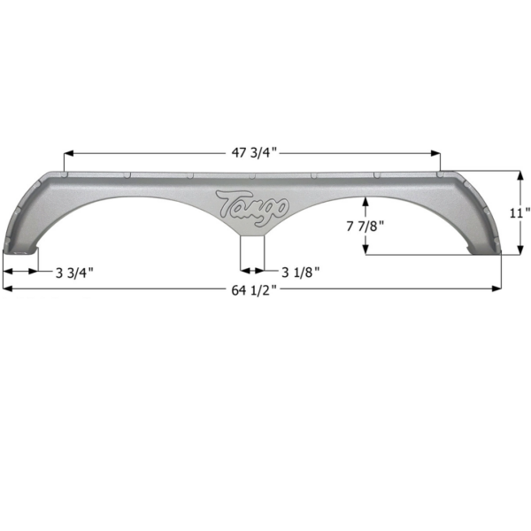 Pacific Coachworks Tandem Fender Skirt,Icon FS4666