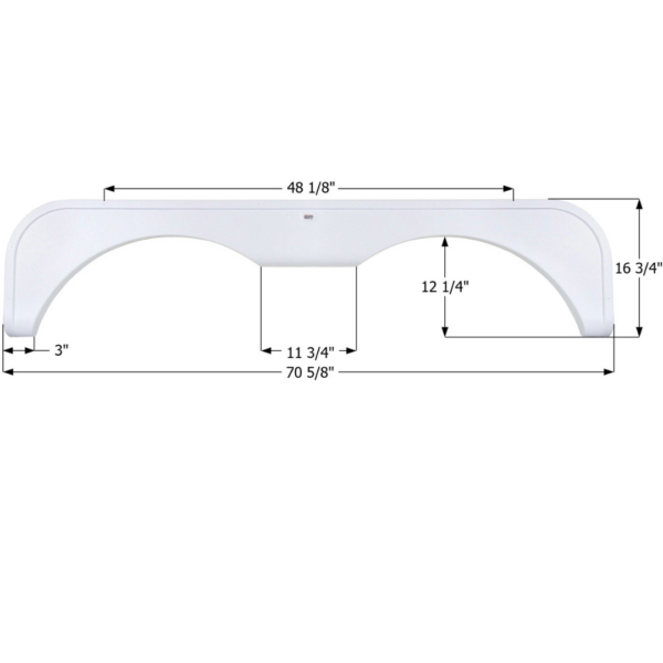 NuWa Tandem Fender Skirt, Icon FS5079