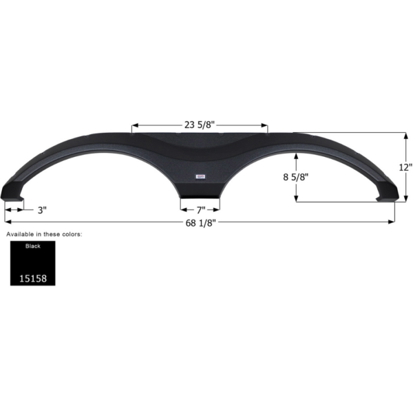 Grand Design Tandem Fender Skirt, Icon FS5158