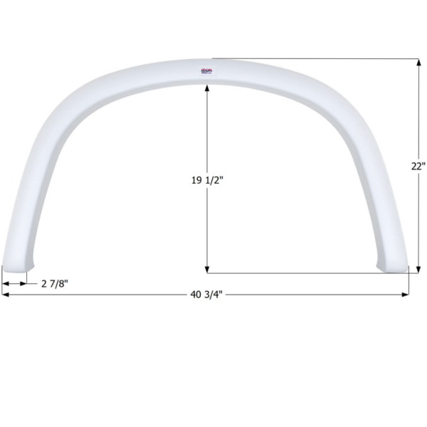 Four Winds Single Axle Fender Skirt, Icon FS5218