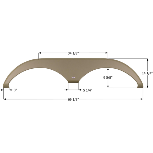 Forest River Tandem Axle Fender Skirt, Icon FS5658L