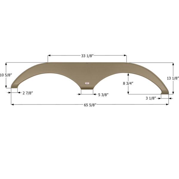 Forest River Tandem Axle Fender Skirt, Icon FS5658R