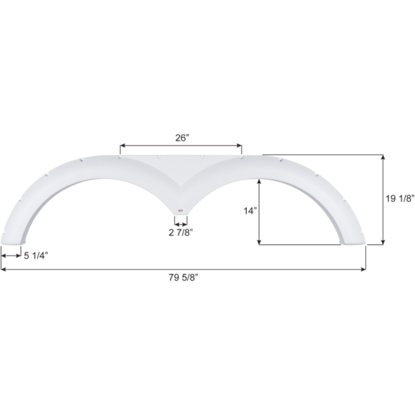 Thor Tandem Axle Fender Skirt, Icon FS6328